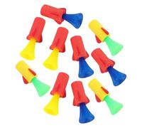 Milageto 10 piezas de lanzacohetes de resorte saltarín, juguetes EVA, novedad, durabilidad, regalo, recuerdos de fiesta, juguetes de popper de cohetes