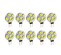 Milageto 10 Piezas Lámparas de Alta Potencia Bombillas LED G4-5050-6SMD Fog Lights Super Brillantes Bajo Consumo y Larga Vida Útil Aptas para Hoteles Tiendas