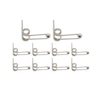 Milageto 10 resortes de torsión de repuesto, alambre de metal antioxidante, diámetro de 1,2 mm, para rizadores de pelo y permanentes, 28mm