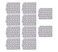 Milageto 10 Uds plantillas del reutilizables proyectos de bricolaje, de plantillas de pintura de letras para la decoración de la fabricación de