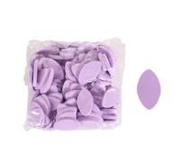 Milageto 100 esponjas de práctica con forma de ojo, almohadillas reutilizables para extensiones de pestañas postizas, PÚrpura