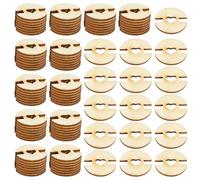 Milageto 100 Piezas Botones de Madera Fijadores para Sombreros Sostenedores para Gorros Accesorios para Gorro Tejido Material Resistente Y Reutilizable Adecuad, Corazón Medio, Individual