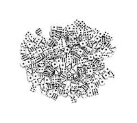 Milageto 100 Piezas Dados de Juego D6 Dados Seis Caras Cubos Acrílico Tipografía Grande Esquinas Cuadradas para Cálculo y Juegos Adecuado para