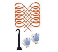 Milageto 12 genéricas para neumáticos y nieve, multifunción, antideslizantes, para romper el hielo, para camiones, SUV y camionetas en