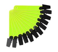 Milageto 12 marcadores Reflectantes para senderos, de PVC, fáciles de Colocar, para árboles, reflectores, Soportes para señales de Carretera, para Correr al, Amarillo