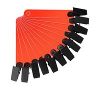 Milageto 12 marcadores Reflectantes para senderos, de PVC, fáciles de Colocar, para árboles, reflectores, Soportes para señales de Carretera, para Correr al, Rojo