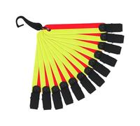 Milageto 12 marcadores Reflectantes para senderos, de PVC, fáciles de Colocar, para árboles, reflectores, Soportes para señales de Carretera, para Correr al, Rojo Amarillo