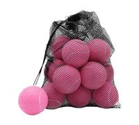 Milageto 18 Piezas Pelotas de Tenis Bolas para Principiantes Pelotas de Ejercicio Bolas de Juego con Alta Resiliencia Y Bolsa con Cordón Incluida Adecuado para, Rosa