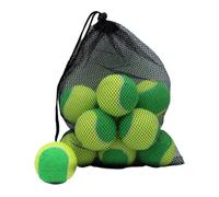 Milageto 18 Piezas Pelotas de Tenis Bolas para Principiantes Pelotas de Ejercicio Bolas de Juego con Alta Resiliencia Y Bolsa con Cordón Incluida Adecuado para, Verde Amarillo