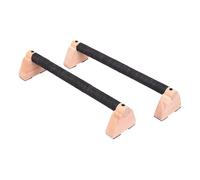 Milageto 2 Barras de Flexiones de Madera con y Soporte Antideslizante para Flexiones, Barras paralelas para Ejercicios de Brazos y Suelo para Mujeres, 30 Centimetros