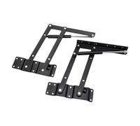 Milageto 2 bisagras de mecanismo elevador para mesa de centro plegables de alta resistencia, accesorios para mesa de té y café, durabilidad con varilla