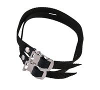 Milageto 2 Correas genéricas para Pedales de Nailon, Ajustables, multifuncionales, Resistentes y fáciles de Instalar, Negro