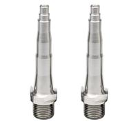 Milageto 2 Ejes de Repuesto para Pedales de Bicicleta, prácticos, Profesionales, de Alta fiabilidad, Resistentes, de 73 mm, 76 mm y 78 mm, 76 Mm
