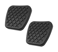 Milageto 2 pastillas de pedal de freno, cubierta de pedal de embrague de freno, antideslizantes, accesorios automotrices, fácil instalación, reemplaza
