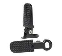 Milageto 2 Pedales Traseros Antideslizantes de Metal para Bicicleta BMX