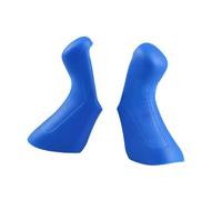 Milageto 2 Piezas Cubierta de Palanca de Cambio Bicicleta Funda de Palanca de Cambios Funda de Palanca de Freno Mangas de Manillar Antideslizante Silicona Cómo, Azul