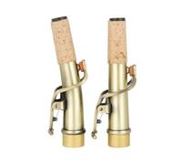 Milageto 2 Piezas Cuello de Saxofón Conjunto Tubo Repuesto Accesorio Ajuste Preciso Latón Antiguo Respuesta Suave Adecuado para Músicos Estudiantes Mantenimiento y Reparaciones, Bronce Antiguo