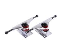 Milageto 2 piezas de 5 pulgadas Pro Skateboard Trucks - Camión de repuesto para monopatín, color plateado