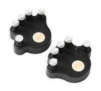 Milageto 2 piezas de ejercitador de agarre de mano para piano para niños, accesorio de instrumento musical, ejercitador de dedos para entrenamiento de agarre, Negro