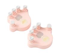 Milageto 2 piezas de ejercitador de agarre de mano para piano para niños, accesorio de instrumento musical, ejercitador de dedos para entrenamiento de agarre, Rosa