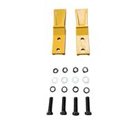 Milageto 2 piezas de excavadora con dientes para excavación de zanjas, accesorios de reparación ergonómicos para 10T, especificaciones, accesorios de acero de, Dientes de Cubo