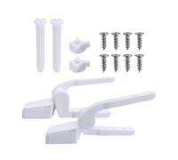 Milageto 2 piezas de fijaciones de bisagras para asiento de inodoro, bisagras para tapa de inodoro, tapa de inodoro, fijaciones para asiento, herrajes