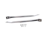 Milageto 2 Piezas de Soporte de de travesaño, Guardabarros, Barra de Soporte de radiador, instalación rápida, reemplazo para, camión, automóvil, Negro