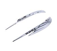Milageto 2 Piezas Emblema 3D para Motocicleta Autoadhesivo Calcomanía de Tanque Pegatina de Insignia Distintiva Material Plástico Adecuado para