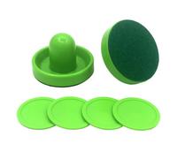 Milageto 2 Piezas Empuñaduras Air Hockey Paletas Y Discos para Mesa Repuesto Práctico con Fondo Grueso Adecuado para Niños Y Adultos Uso en Reuniones Familiare, 2 empujadores