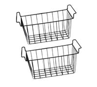 Milageto 2 Piezas Organizador de congelador Divisor de Compartimentos para refrigerador Organizador de despensa Cesta de Alambre para congelador, 45cmx24.5cmx20cm