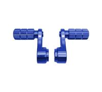 Milageto 2 Piezas Pedal Apoyo Pie Reposapiés Accesorios Aluminio Resistente para Usuarios de Scooter Eléctrico Renovación Montaje Uso, Azul