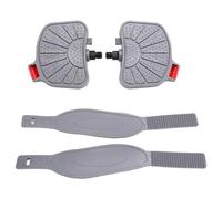 Milageto 2 Piezas Pedales Recambio para Bicicleta Estática Correas Ajustables Superficie Antideslizante Material Resistente para Adultos Ejercicio en, Husillo de 0.5 Pulgadas