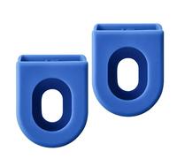 Milageto 2 Piezas Protector Crank Arm Cubierta Silicona Gel Botas Protección Bielas Bicicleta Ciclismo Funda Protectora Antipolvo Impermeable Accesorio Cadena, Azul
