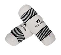 Milageto 2 Piezas Protectores de Espinilla Adulto Taekwondo Protector Elástico Cinta Ajustable Material EVA Adecuado para Boxeo Actividades Al Aire Li,