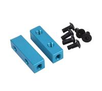 Milageto 2 Piezas RC Servo Mount Soporte de Servo para Dirección Base de Aluminio Accesorio de Actualización Pieza de Repuesto Adecuado para Carros a Control R, Azul