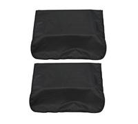 Milageto 2 piezas respaldo para sillón de peluquero para peluquería, 48 cm de ancho, resistente al agua, negro