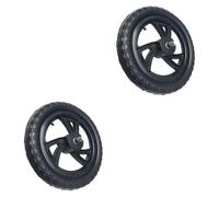 Milageto 2 Piezas Ruedas para Bicicleta Equilibrio Recambio Neumático Entrenamiento Niños Ligeras No Inflables Nylon Silenciosas Adecuadas para Deportes, Cubo de La Rueda Triangular