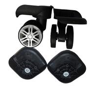 Milageto 2 Piezas Ruedas para Maleta Equipaje Repuesto Giratorio Material Resistente Giran 360 Grados Instalación Y Retiro Sencillo Aptas para Repar, L