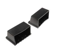 Milageto 2 Piezas Tapón Cuadrado para Cubierta Final Fitness Protector Antideslizante Accesorio Material PP Adecuado para Salas de Ejercicio, Type D
