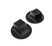 Milageto 2 Piezas Tapón Cuadrado para Cubierta Final Fitness Protector Antideslizante Accesorio Material PP Adecuado para Salas de Ejercicio, Type F