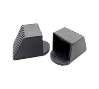 Milageto 2 Piezas Tapón Cuadrado Protector Accesorio Terminal Plástico para Soporte de Sillas Y Máquinas Estabilidad Duradera Adecuado para Deporte Oficina, 40x40mm
