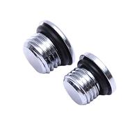 Milageto 2 Piezas Tapón de Regulador de Buceo Regulador de Puerto de Buceo Pernos para Accesorios de Regulador Adaptadores Ajustables Cromados Hechos de Cobre, 7g