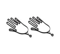 Milageto 2 Soportes para Guantes de Golf, secador de Guantes, moldeadores, Regalos, Soporte para Colgar, de Soporte para golfistas, Hombres y Mujeres, Negro