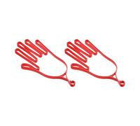 Milageto 2 Soportes para Guantes de Golf, secador de Guantes, moldeadores, Regalos, Soporte para Colgar, de Soporte para golfistas, Hombres y Mujeres, Rojo