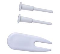 Milageto 2 Tapones para Pelotas de Ejercicio con Pasador de válvula Extractor, Repuesto de tapón de para Pelota de, para Gimnasio, Salto, Caballo,