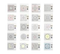 Milageto 20 Piezas Carta de Puntada de para Combinar Patrones de Granny Tarjetas Artesanales para Tejer Inicio de Manualidades DIY Material