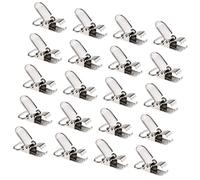 Milageto 20 Piezas Clips Clips para Tirantes, Correa para Chupete Clip para Tirantes Clip Garra