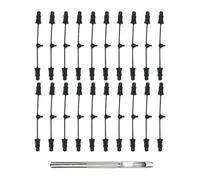 Milageto 20 Piezas RC Gomas Retenedor para Clips de Carro RC Tiras Accesorios Repuestos Caucho Usabilidad Prolongada Fácil de Usar Adecuado para Manu, 21 Piezas