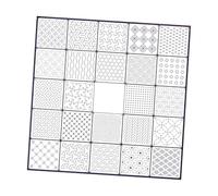 Milageto 24 Piezas Plantillas para Proyectos de Bordado y Quilting Plantillas Geométricas Estabilizadoras para DIY Reutilizables en PET Flexible Apto