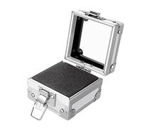 Milageto 25 ranuras para taladro de uñas, soporte para brocas, accesorios, estante de exhibición de aluminio portátil para salón, Plata